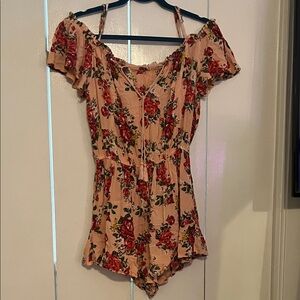 Floral Off-Shoulder Romper